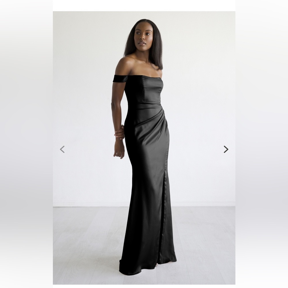 Watters James 9404 Black Bridesmaid Gown, Size M